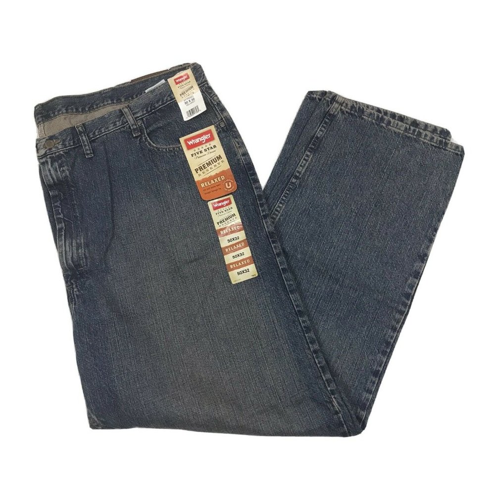 Wrangler Five Star Premium Fit Denim Jeans 50x32